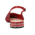 thumbnail image 4 of Lady Couture EMMY Multi Jewels Flat Slingbacks, Red, 12, 4 of 5