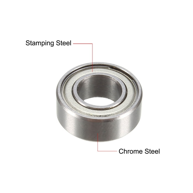 1/4 ID Flanged Ball Bearing (1/2 OD, 3/16 Thickness) - 2 Pack