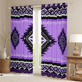 thumbnail image 2 of Manfei Bohemian Aztec Black Out Curtains for Children Teens Adults,Exotic Style Curtains Pack of 2 (42x63 Each),Hippie Tribal Bedroom Curtains,Ultra Soft Home Decor, 2 of 6