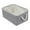 Gray, variant on Unique Bargains Storage Bin with Handles for Closet Organizers Blue 14.2"x10.2"x6.3"