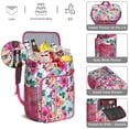 thumbnail image 4 of Sac à Dos Isotherme Motif Fleur Colorée Vive, Sac à Dos Déjeuner Étanche pour Barbecues d'Été, Randonnée, Pêche, 4 of 6