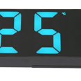 thumbnail image 4 of <p>LED Mirror Clock, Blue Number Sound Activated Small USB Battery Powered Power Saving Digital Alarm Clock With Temp Display For Office</p>, 4 of 5