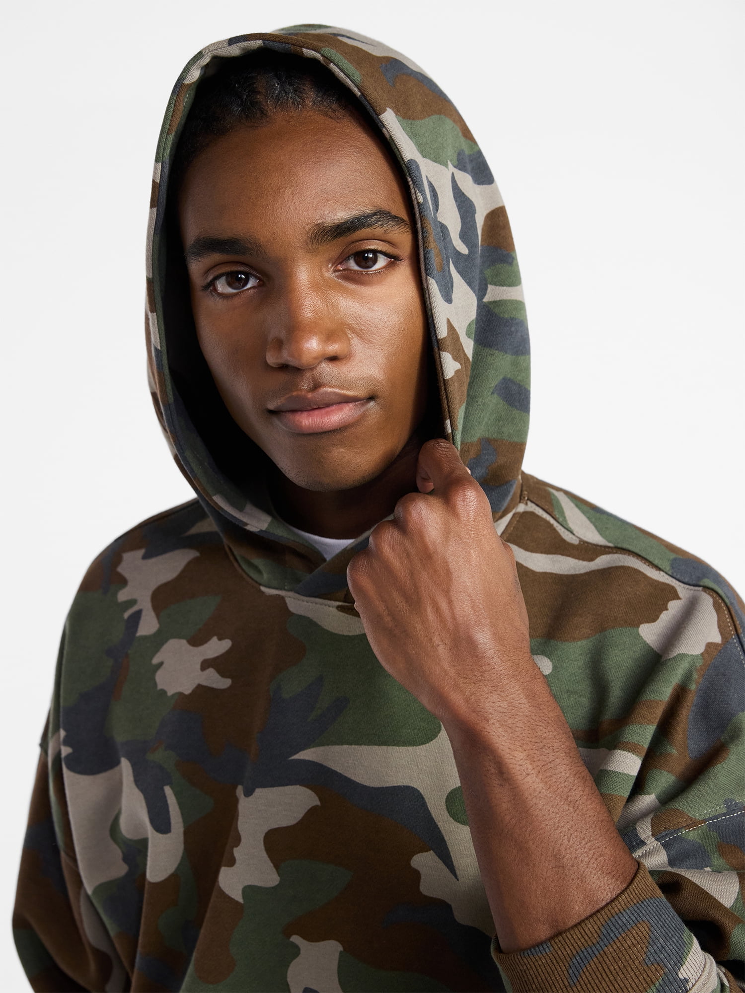 No Boundaries Oversized Hoodie with Long Sleeves, Men's XS-4XLT