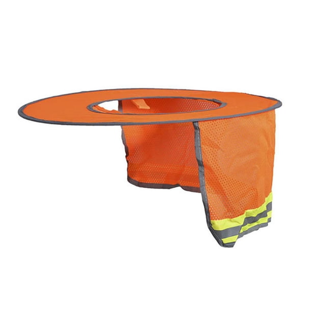 Escalada Summer Covers Hard Hat Neck Shield Sun Visor Protection (8pcs Orange)