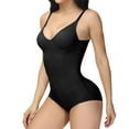 thumbnail image 3 of Elainilye Fashion Bodysuits for Women Tummy Control Ladies One-Piece Body Shaper Butt Lifting Shapewear Stretch Slimming Body Corset,Black, 3 of 8