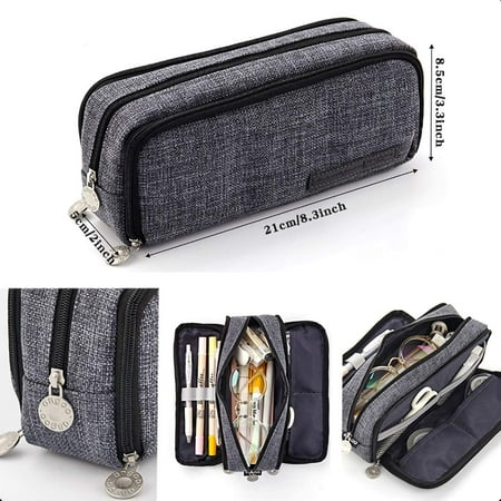 grid zippers cosmetic oyac compartments