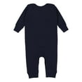 thumbnail image 2 of RABBIT SKINS Baby Long Sleeve Long Leg Bodysuit Boy & Girl | Newborn 0-3 to 24 Months, Navy, 6 Months, 2 of 4
