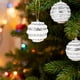 thumbnail image 4 of Conjunto de adornos para baile de Navidad | Caja de bolas colgantes decorativas rojas, doradas, blancas, rosas | Colgante de árbol de Navidad de plástico duradero | Paquete de 3 | Decoración, 4 of 6
