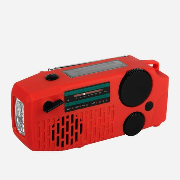 Premium Portable Emergency Weather Radio Hand Crank, SelfPowered, AM