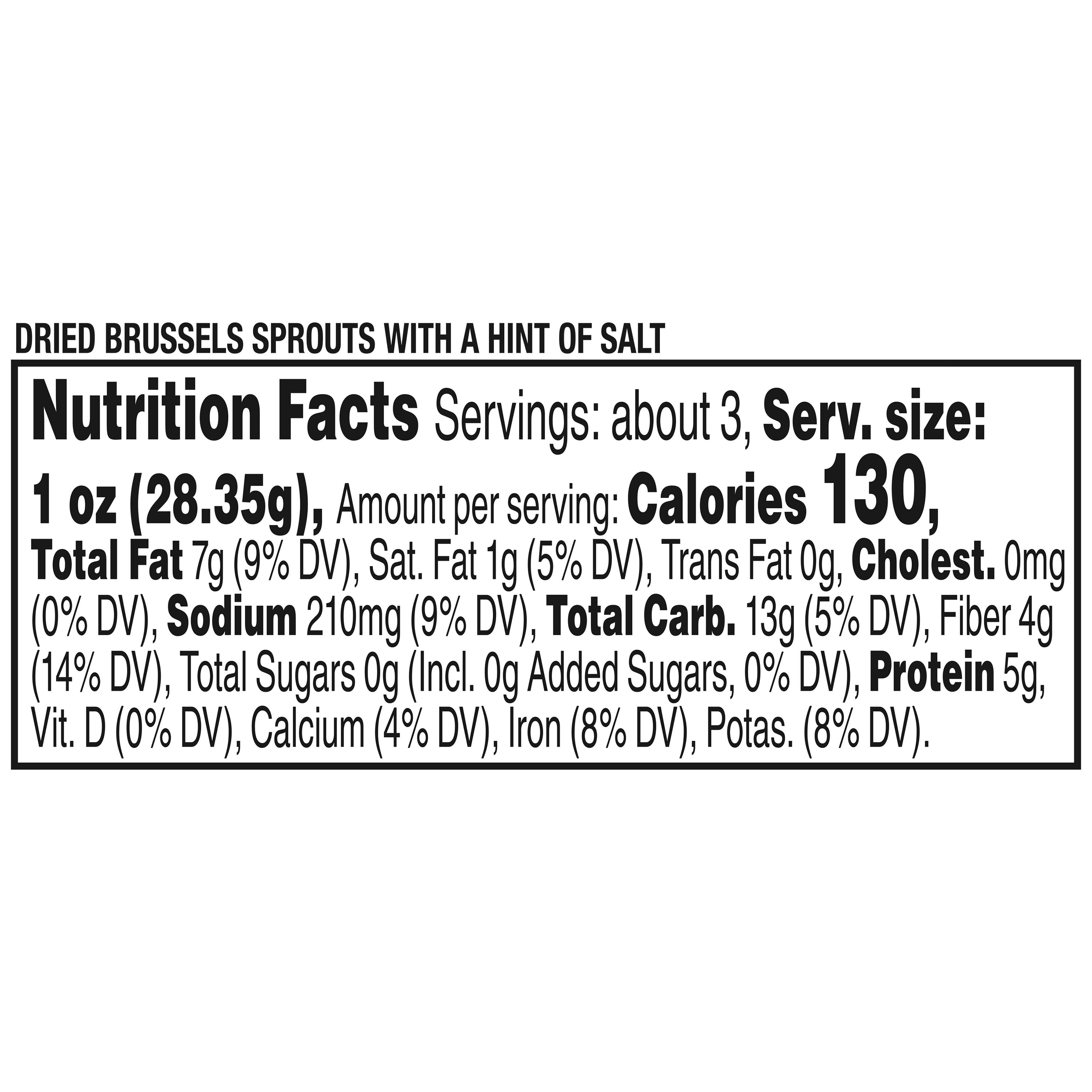 Marketside Dried Brussel Sprouts, 3.3 oz