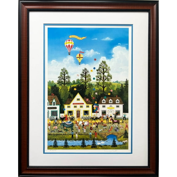 Jane Wooster Scott "A Rumbunctious Razzle Dazzle" Framed Hand Signed Litho Art Generic