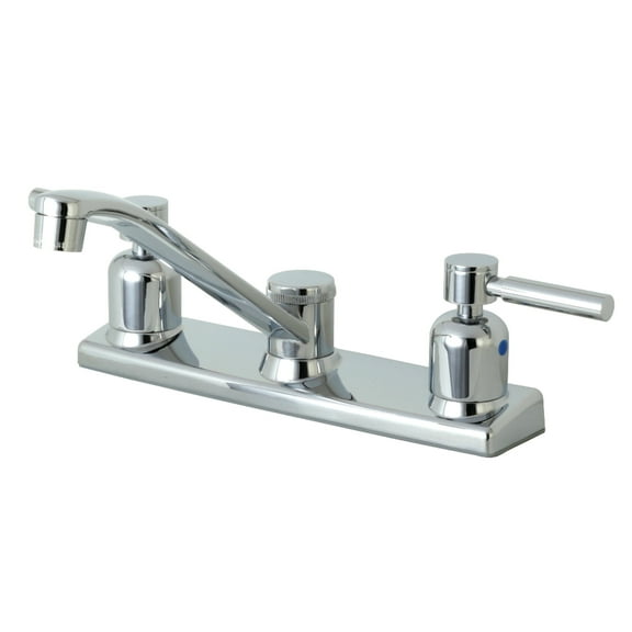 Kingston FB121DL Concord Two-Handle 2-Hole 8" Centerset Kitchen Faucet in Polished Chrome