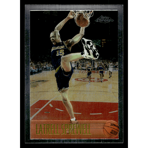 1996 Topps Chrome Latrell Sprewell #183 Golden State Warriors NBA Basketball Trading Card
