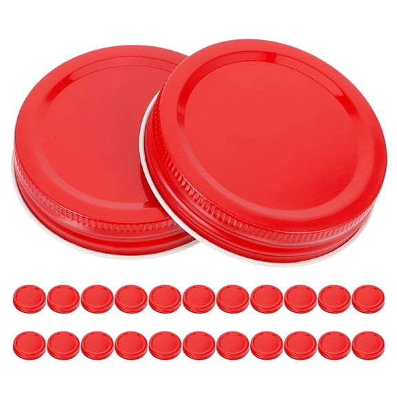 ACDANC 24 Pcs Mason Jar Lids Regular Mouth Canning Jar Lids Lids for Cans