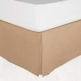 thumbnail image 1 of 14-Inch DropTwin XL Size 39" x 80" Beige Solid Bed Skirt Split Corner Pleated Style Easy Fit Easy Care 100% Egyptian Cotton 400 Thread Count, 1 of 5