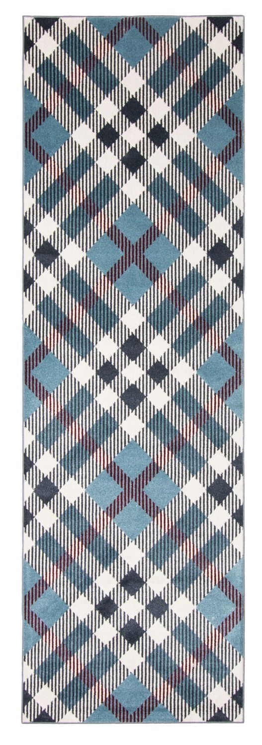 ECARPET Washable Plaid Area Rug & Runner for Kitchen, Bedside, Living Room