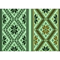 thumbnail image 1 of Ahgly Company Machine Washable Indoor Rectangle Transitional Light Green Area Rugs, 8' x 10', 1 of 7