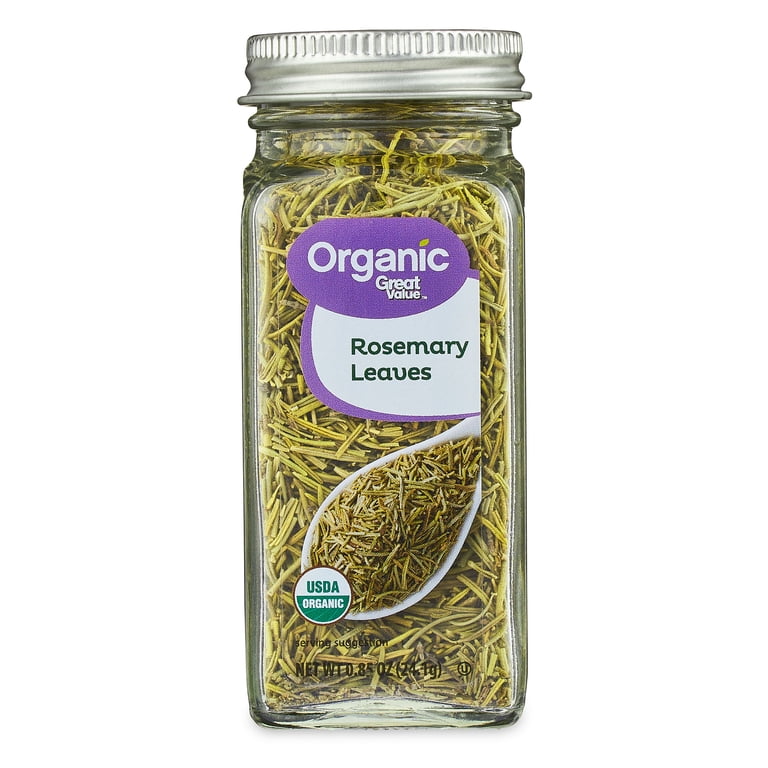 2 pack) Great Value Organic Rosemary Leaves, 0.85 oz - Walmart.com