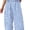 Blue, variant on Carlikeit Womens 2 Piece Set Summer Plaid Sleeveless Top Wide Leg Pants Matching Lounge Outfit Cotton Beach Vacation Travel Casual Outfit 2026