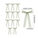thumbnail image 3 of Decoración de candelabros con lazo mariposa – pack de 12 • Spandex de nailon • Blanco, rosa, verde • 24x12,5cm • Envoltura de regalos navideños, árbol de Navidad, mejora de candelabro, 3 of 6