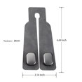 thumbnail image 5 of 2 Pack Car Hooks for Headrest, Car Seat Back Storage Hook for Headrest, Multifunctional Car Bag Hook for Purses and Bags, Car Seat Back Storage Hook Accessories (Gray), 5 of 9