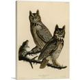 thumbnail image 1 of ARTCANVAS Great Horned Owl Canvas Art Print by John James Audubon - Size: 26" x 18" (1.50" Deep), 1 of 9