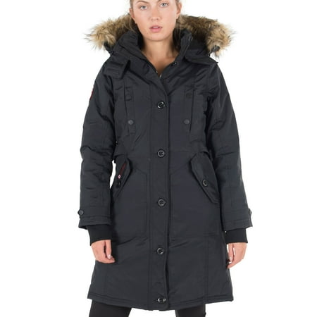 Canada Weather Gear Womens' Plus Insulated Parka (Best Cold Weather Baby Gear)
