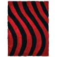 thumbnail image 4 of United Weavers of America Abstract Shag Contemporary Area Rugs, Black, 4 of 5