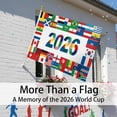 thumbnail image 4 of World Cup Flag 2026 International Country Flag&Trophy Showcase Decorations Football Supporters Banner,Soccer Merchandise Accessories,Great Soccer Fans Gifts,59x35in Yard Sign Garden Outdoor Flag, 4 of 7