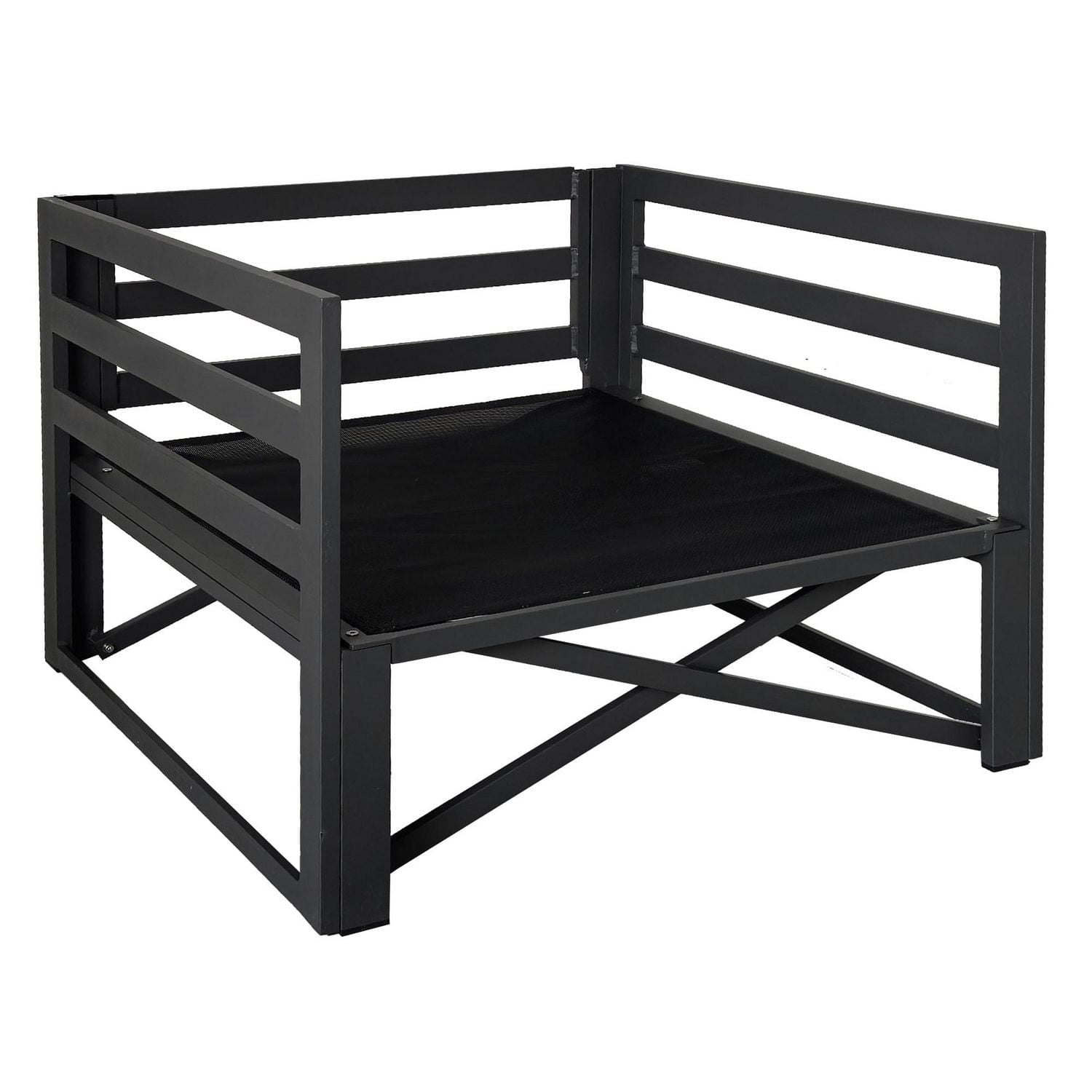 Ensemble modulaire de fauteuils club Flexiform avec accoudoirs, bleu