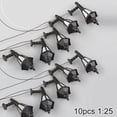 thumbnail image 4 of 10Pcs Train Railway Led Lamppost Lamps Wall Lights Model Scale 1:25 3V, 4 of 6