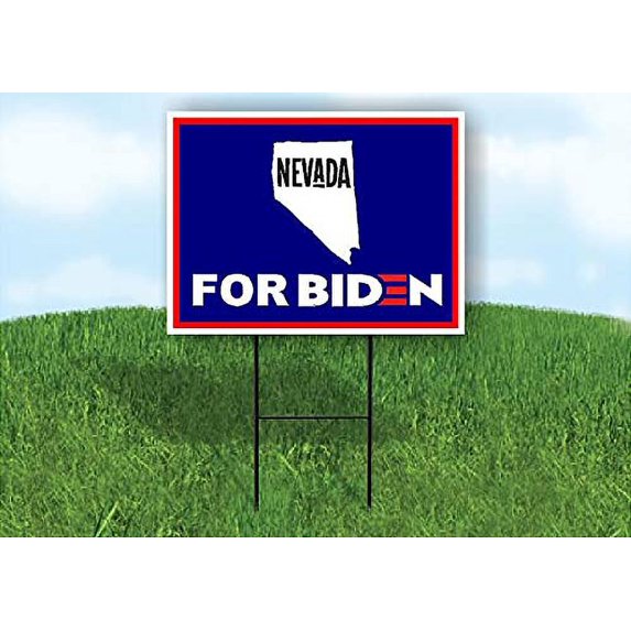 Single Sided Sign NEVADA FOR BIDEN Yard Sign ROAD SIGN with Stand