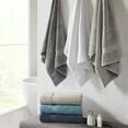 thumbnail image 4 of Madison Park Signature 800gsm 100% Cotton Bath Sheet 2-Piece Set 34x68", Silver, 4 of 5
