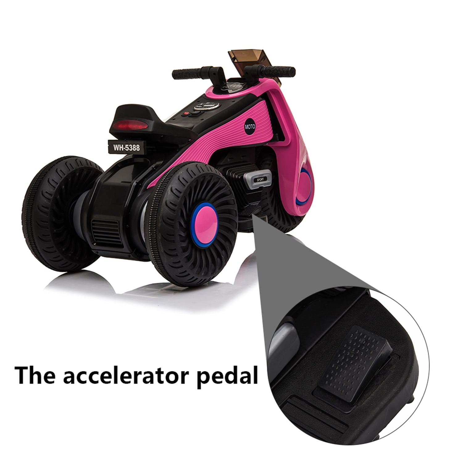 CIPACHO 6V Kids Cars to Ride in Vehicle, Electric Ride On Toy for Aged 2-5, Pink