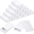 thumbnail image 1 of Zhuge 30 cajas de papel kraft con forma de cajón, mini cajas de cartón para manualidades, para jabón, joyas, dulces, bodas, regalos de fiesta, cajas de embalaje para regalos (blanco), 1 of 5