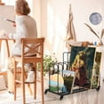 thumbnail image 5 of IAJXWI Large Art Canvas Storage Rack 33.5 x 17.3 x 27in, Adjustable Art Drying Painting Rack with Wheels, for Canvas Posters Prints Panels, Metal, 5 of 12