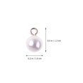 thumbnail image 4 of 100pcs Pearl Button Sweater Shirt Button Wedding Dress Pendant Decorative Beads Pearl Buttons Embellishments (White 10mm, 4 of 7