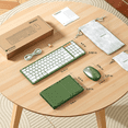thumbnail image 5 of Meetion Foldable Keyboard and Mouse, Bluetooth & 2.4G wireless, Portable, Rechargeable, Green, 5 of 9