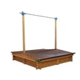 thumbnail image 6 of Tierra Garden Children's Wooden Sandbox with Retractable Roof, 56 x 56 x 52 Inches, 6 of 10
