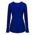 thumbnail image 6 of BLVB Sparkly Tops for Women Ruffle Long Sleeve V Neck Peplum Shirts Glitter Blouses for Evening Party Night, 6 of 8