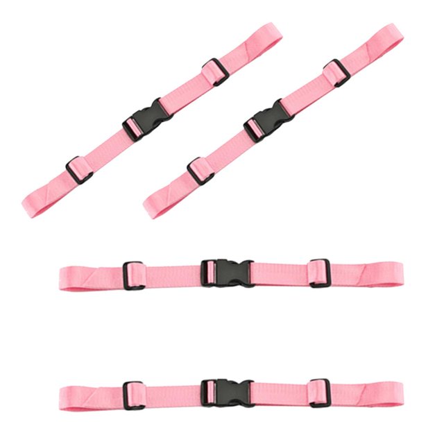 2 pares de mochilas para el pecho, esternón, correas de arnés, clips de para la cinturo, para la mayoría de las mochilas, rosa Cola Correa del arnés para el pecho de la mochila