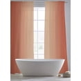 thumbnail image 5 of Red Orange Ombre Sheer Curtains 96 Inch Length 2 Panels Set for Living Room/Bedroom, Modern Gradient Abstract Art Semi Curtain Sheers Drapes Rod Pocket Curtains Window Treatment Set 52''x96''x2, 5 of 7