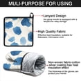 thumbnail image 7 of Blue and Grey Abstract Art Artwork Kitchen Oven Mitt and Pot Holder Sets 2 Pcs for Baking, Cooking and Grilling, Heat Resistant Up To 392 °F, 7 of 7