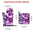 thumbnail image 2 of Naloa Blue Lightning Oven Mitts and Pot Holders 4 pcs Set, Cooking Baking Grilling Kitchen Oven Glove for Cooking, 2 of 6