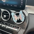 thumbnail image 2 of Solivara Wing Waving 3D Embroidery Butterfly Car Ornament Adhesive Interior Decoration Accessory For Women And Girls(Blue,3.54in), 2 of 9