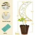 thumbnail image 6 of Jamjam Plant Trellises 23'' Wooden Moon Indoor Trellis,Hoya Small Trellis for Potted Plants for Potted Climbing Vine Ivy Flower Supports Stakes Lattice Garden Houseplant Training Accessories., 6 of 6