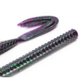 thumbnail image 4 of Googan Baits Blazin Worm 6-Inch Junebug Soft Plastic Fishing Lure - 8 Count, 4 of 5