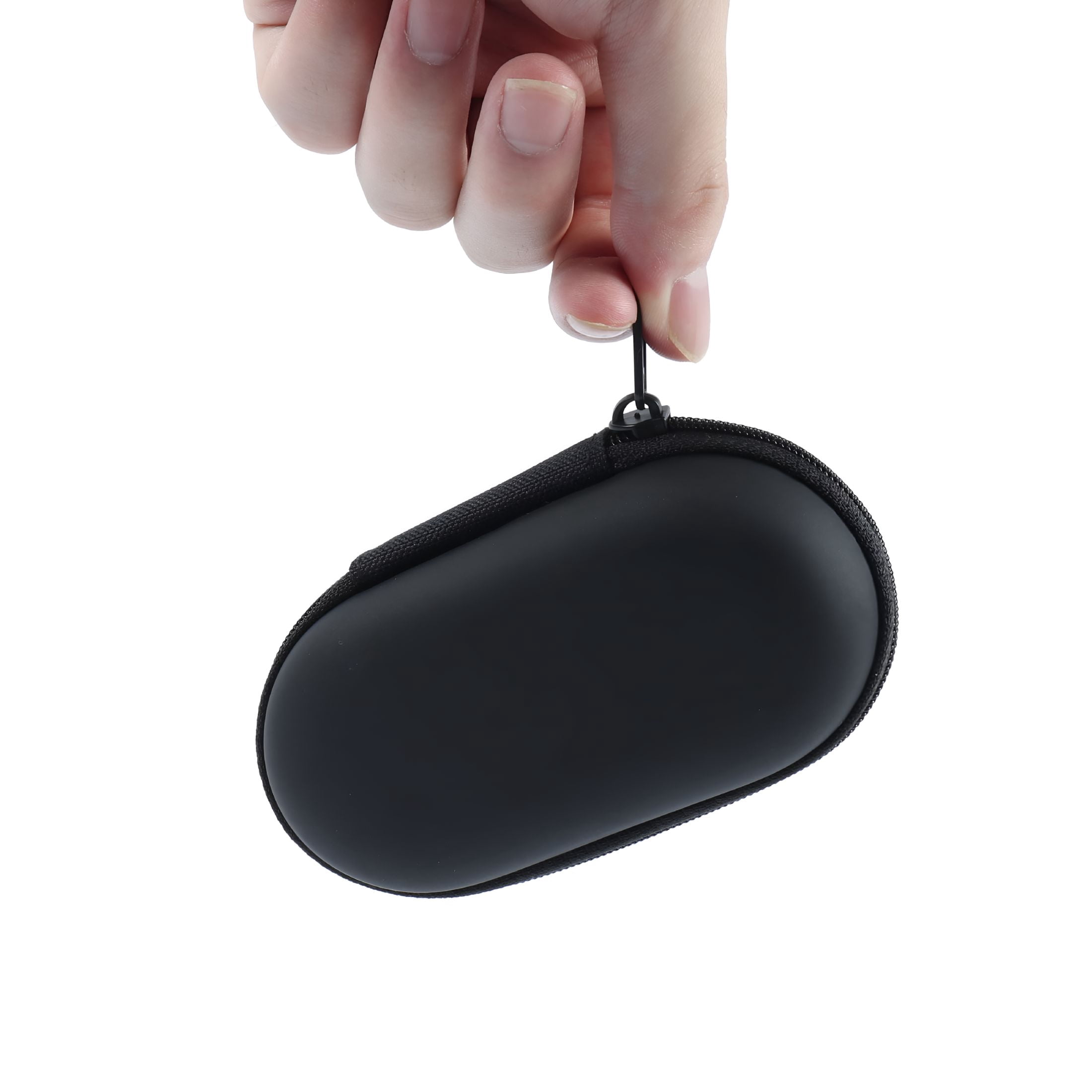 GJX Wireless Mouse Bluetooth Mini Silent Dual-Mode 2.4Ghz&Bluetooth Computer Mice with Case Rechargeable Portable Small Wireless Mouse for Laptop Pc Desktop Macbook Tablet Kids Gift,Black
