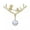 Gold, variant on Classic Deer Pearl Safety Pin Brooch Wedding Party Decoration Fashion Gift-Gold