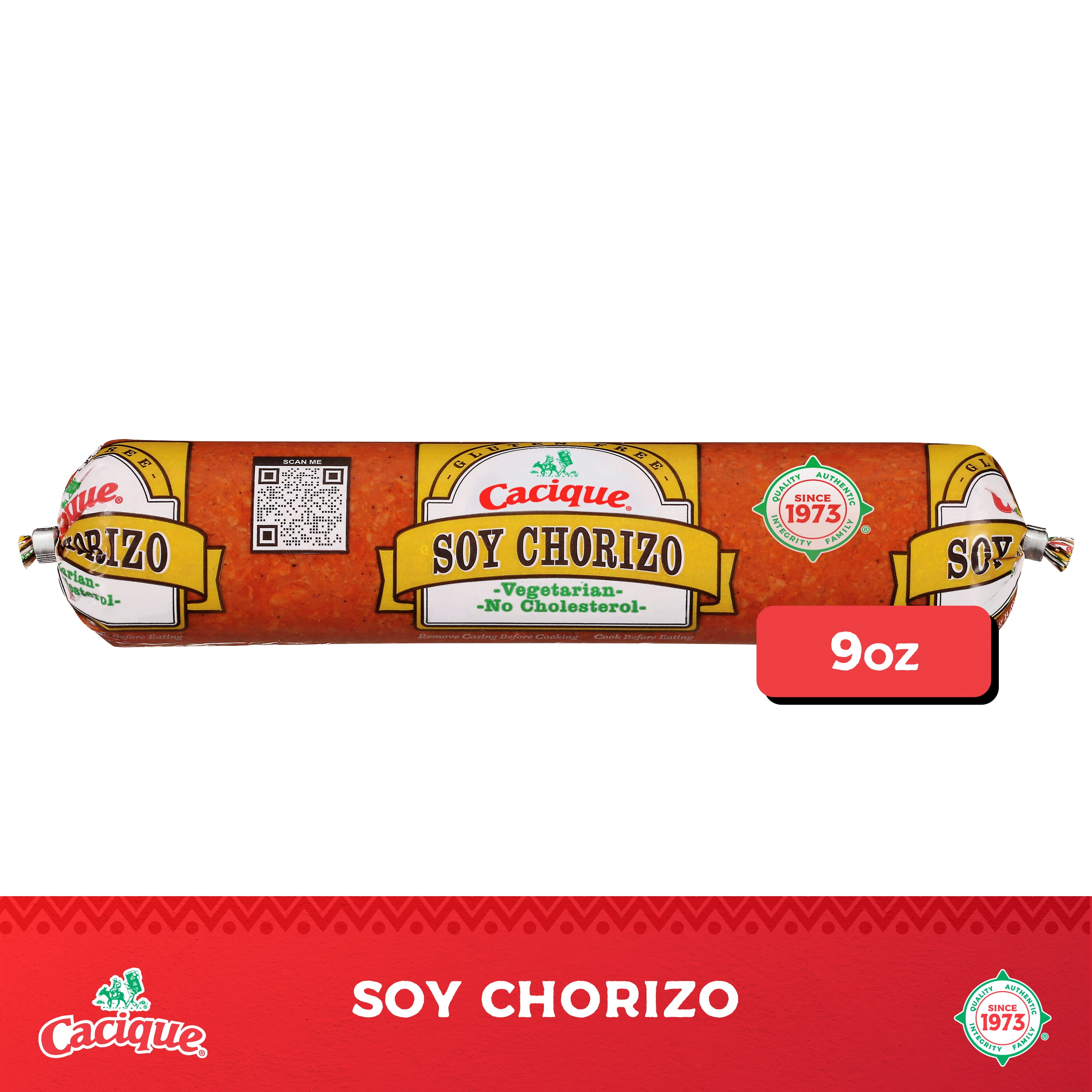 Cacique Vegetarian Soy Chorizo, 9 oz (Refrigerated)